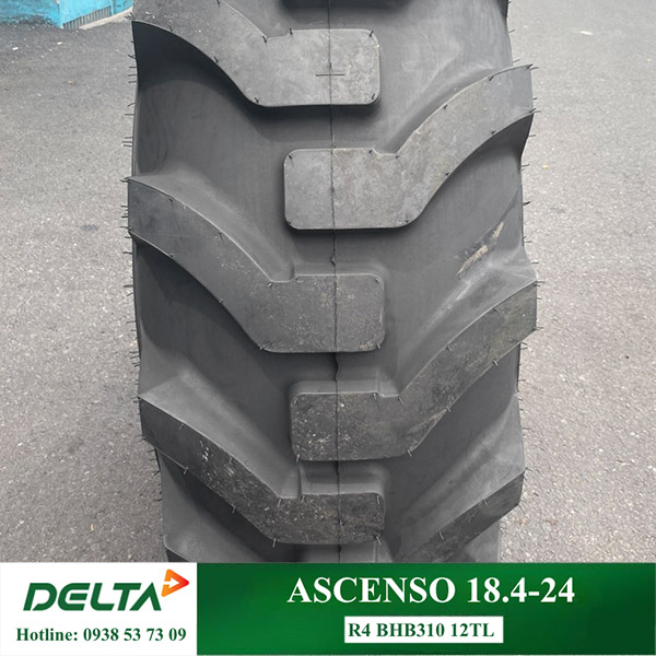 LỐP XE XÚC LẬT ASCENSO 18.4-24 R4 BHB310 12 TL 