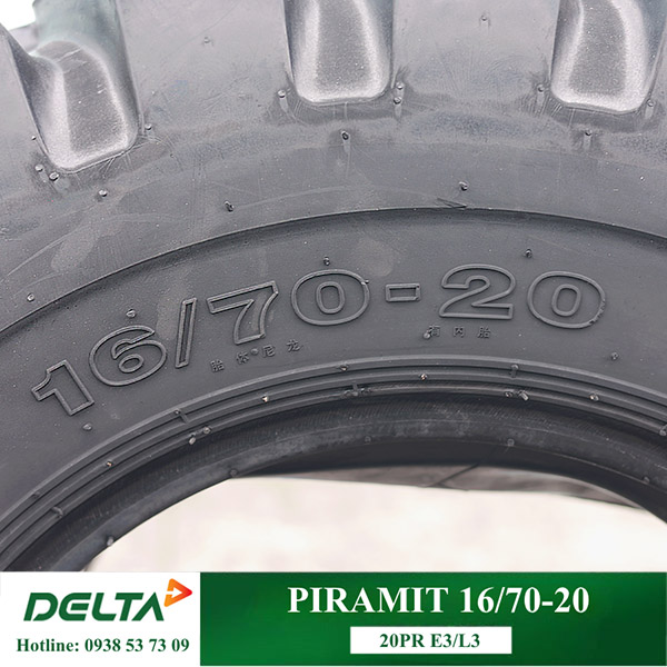 LỐP XE XÚC LẬT PIRAMIT 16/70-20 20PR E3/L3