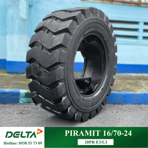 LỐP XE XÚC LẬT PIRAMIT 16/70-24 20PR E3/L3