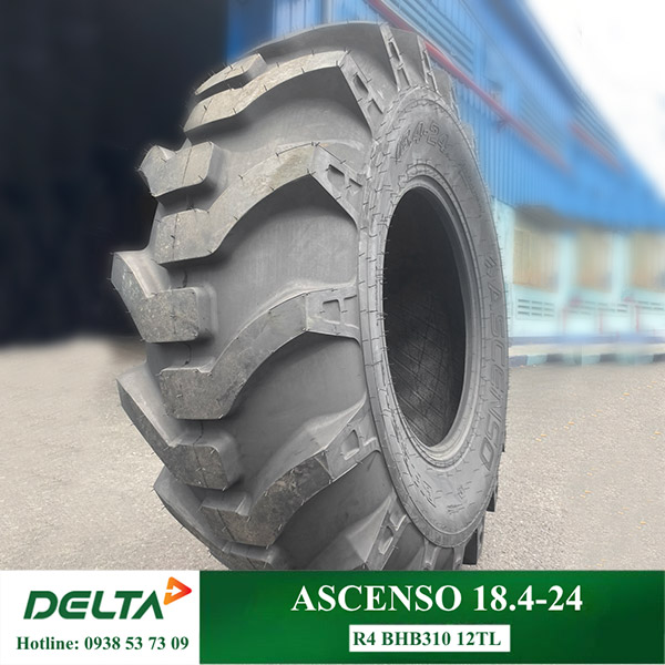 LỐP XE XÚC LẬT ASCENSO 18.4-24 R4 BHB310 12 TL 