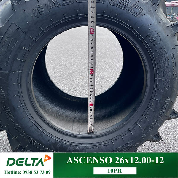 LỐP MÁY CẮT CỎ 26X12.00-12 ASCENSO