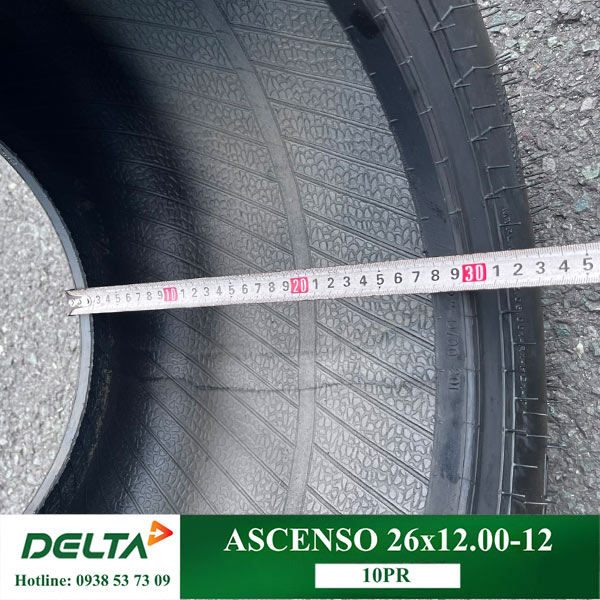 LỐP MÁY CẮT CỎ 26X12.00-12 ASCENSO