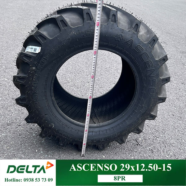 LỐP MÁY CẮT CỎ ASCENSO 29X12.50-15 6PR