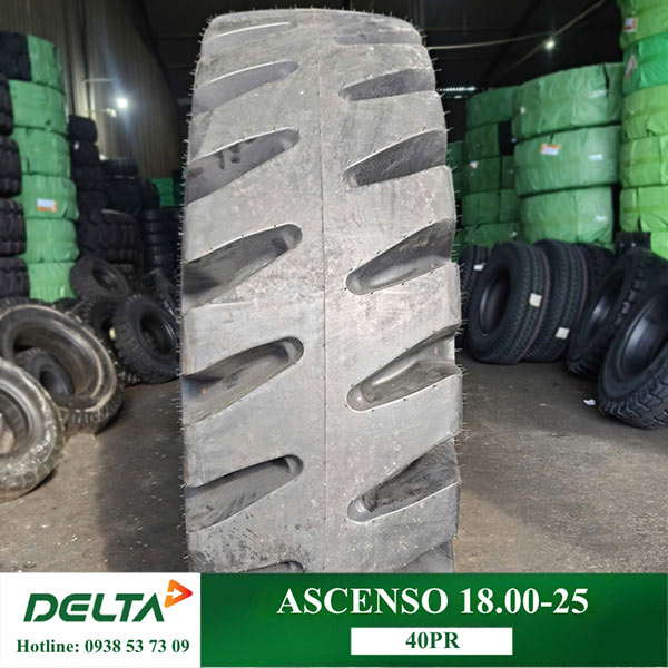 LỐP XÚC LẬT ASCENSO 18.00-25 40PR – LỐP CÔNG TRÌNH CHỊU TẢI NẶNG