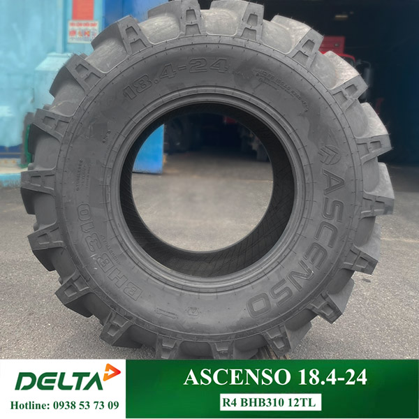 LỐP XE XÚC LẬT ASCENSO 18.4-24 R4 BHB310 12 TL 