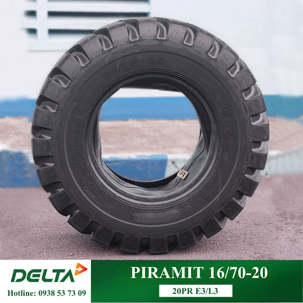 LỐP XE XÚC LẬT PIRAMIT 16/70-20 20PR E3/L3