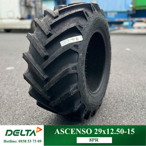 LỐP MÁY CẮT CỎ ASCENSO 29X12.50-15 6PR