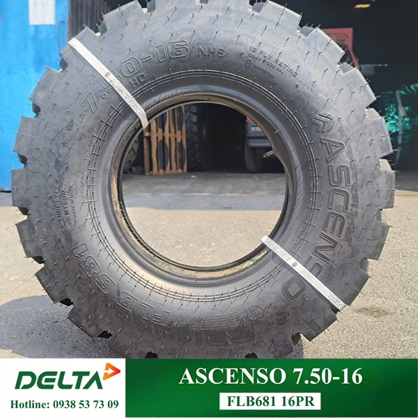 LỐP XE NÂNG ASCENSO 7.50-16