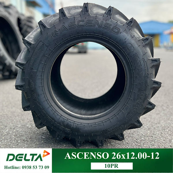 LỐP MÁY CẮT CỎ 26X12.00-12 ASCENSO
